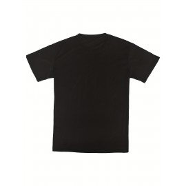 Vibrant Graphic Tee - 3D Digital Pattern Print, Short Sleeves, Comfortable Pullover, Casual Summer Clothing for Men - Unique Fix Stuff Slogan Design, Breathable Fabric, Relaxed Fit