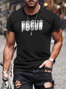 3D Focus Print Short Sleeve Crew Neck T-Shirt - Vibrant Color Block Pattern, Slight Stretch Polyester Fabric, Regular Fit, Pullover Design - Perfect for Summer Outdoor Activities