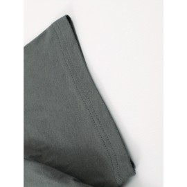 Simple and stylish E-letter printed men's round neck short sleeved T-shirt, comfortable and breathable casual sports top suitable for spring and summer vacation leisure