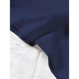 Mens Chic Knit High Neck T-Shirt - Soft Medium Stretch Polyester Fabric, Regular Fit, Solid Color, Casual Style for Summer Season