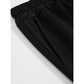 Men's Casual Drawstring Shorts - Comfy Polyester, Printed Design for Summer Sports & Beach Wear